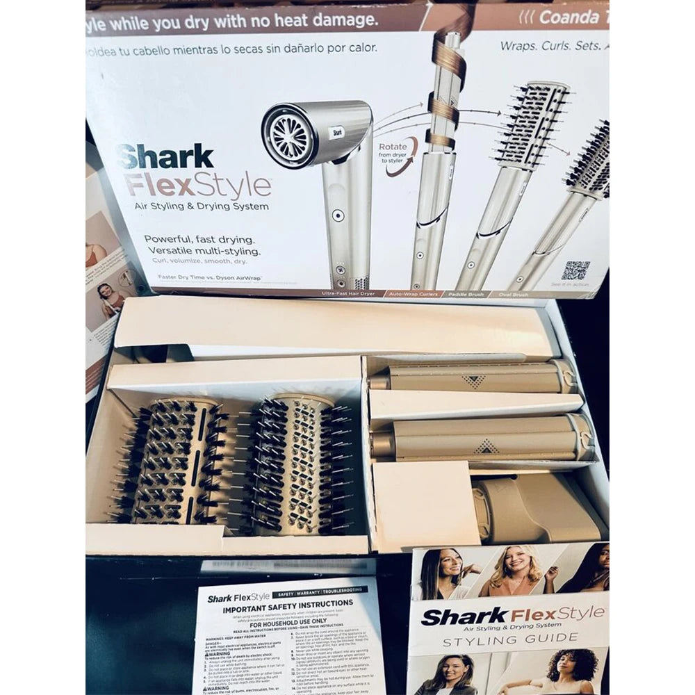 Shark Flexstyle HD430 Negative Ion Hair Dryer 5-in-1 Multi-function Automatic Hair Curler
