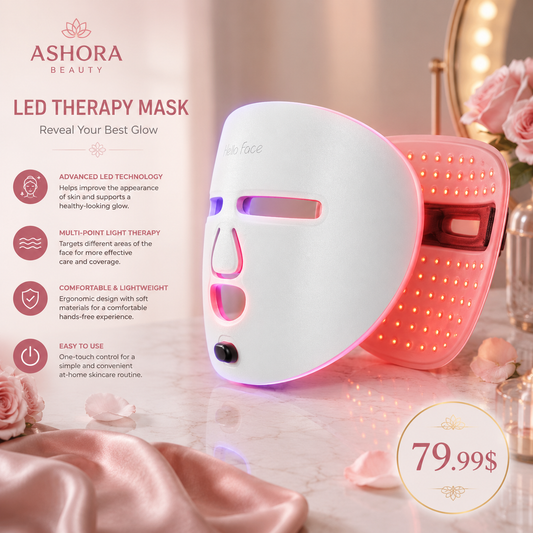 Mascarilla facial de terapia de luz LED