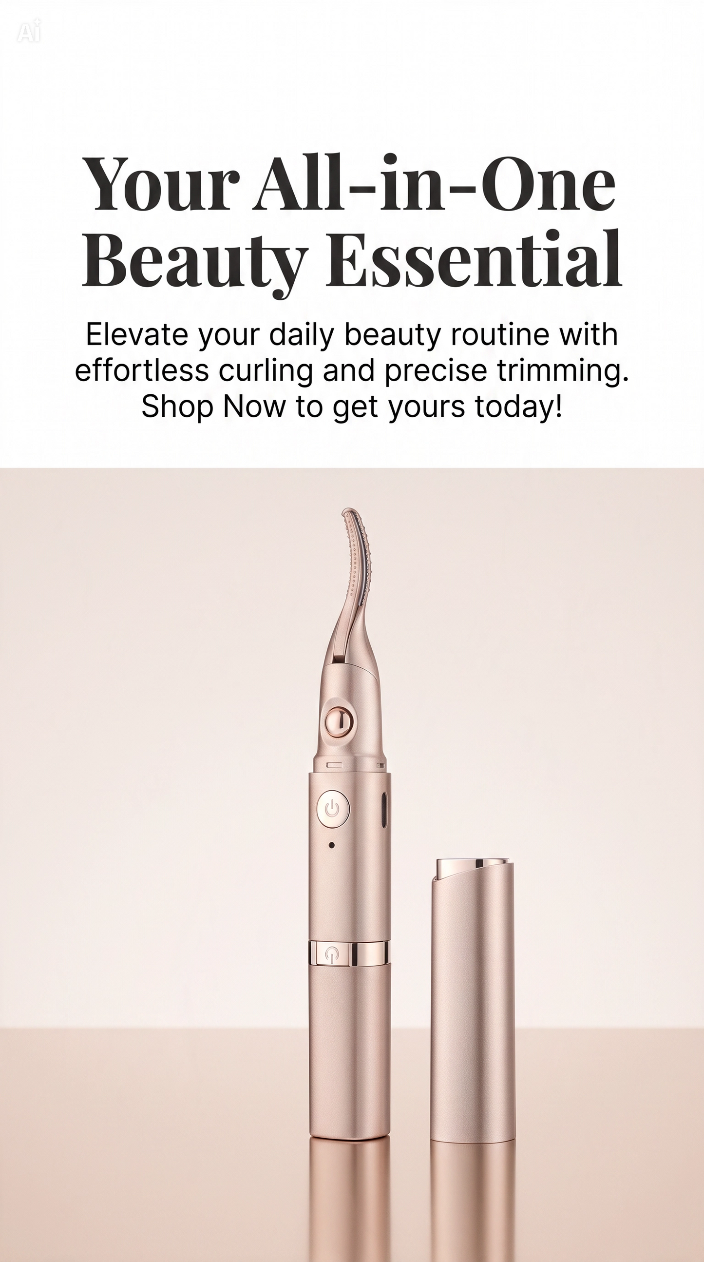 Eye Ritual Duo — Heated Lash Curler & Precision Brow Shaper