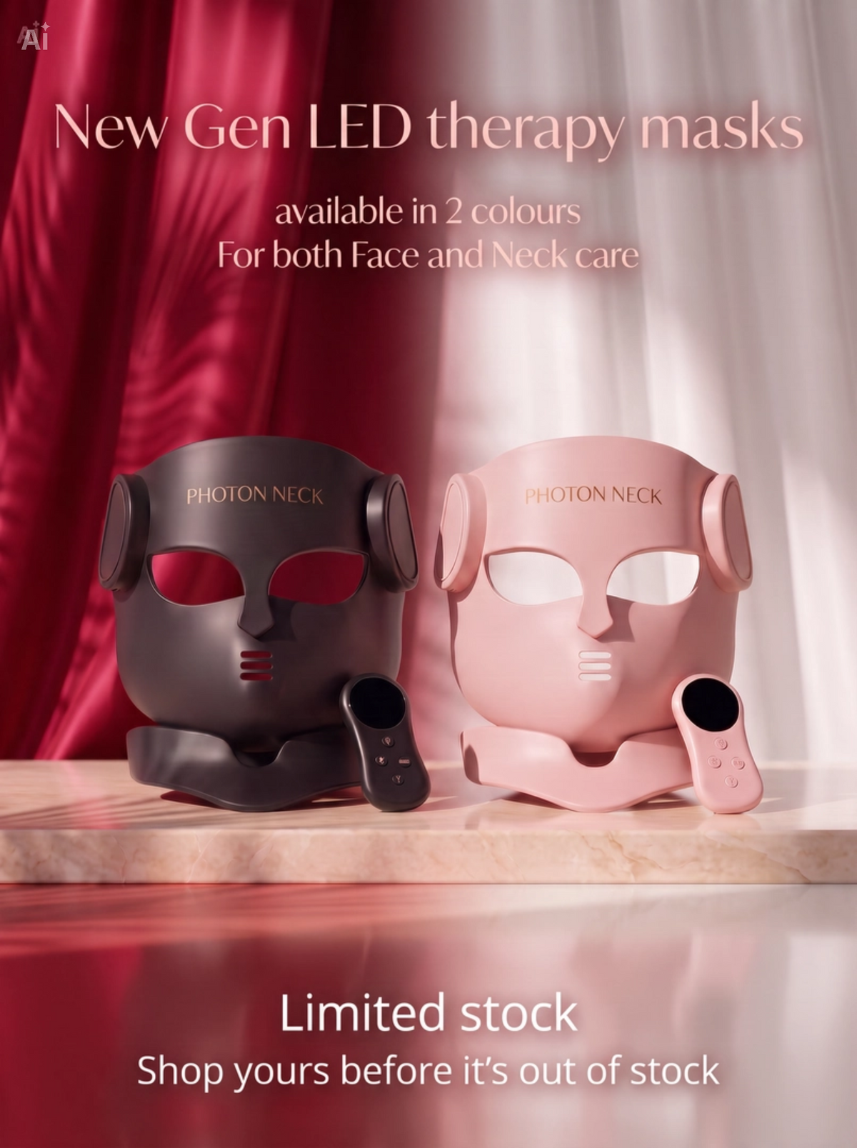 New Gen LED Face & Neck Mask Photon - Infrared Therapy Mask