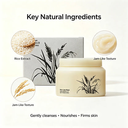 Korean Rice Jam Radiance Mask — Deep Cleanse, Brighten & Firm
