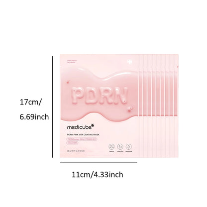 PDRN Salmon Glow Sheet Mask Set — 10 Hydrogel Masks