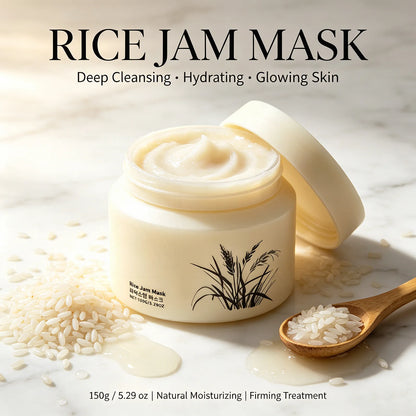 Korean Rice Jam Radiance Mask — Deep Cleanse, Brighten & Firm