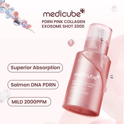 PDRN Pink Collagen Exosome Serum — Lightweight Anti-Aging Shot