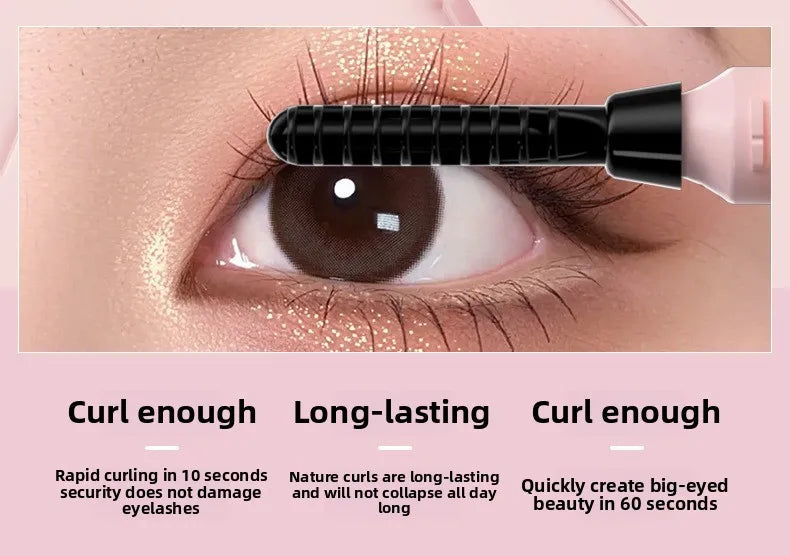 Portable Heated Electric Eyelash Curler USB Rechargeable