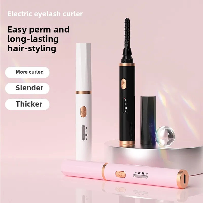 Portable Heated Electric Eyelash Curler USB Rechargeable
