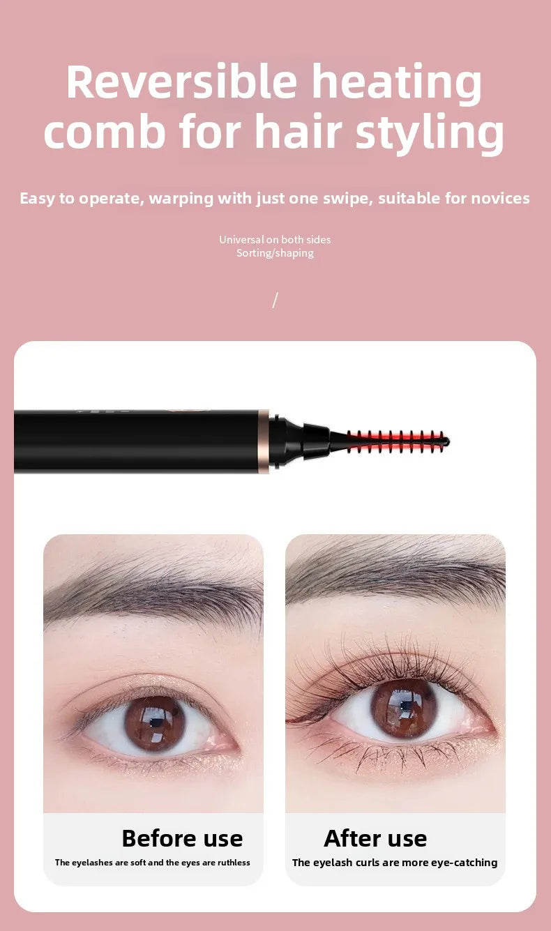 Portable Heated Electric Eyelash Curler USB Rechargeable