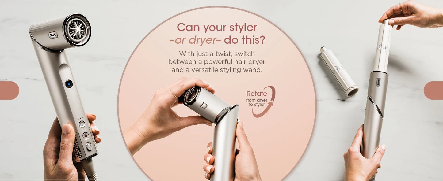 Shark Flexstyle HD430 Negative Ion Hair Dryer 5-in-1 Multi-function Automatic Hair Curler