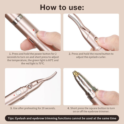 Eye Ritual Duo — Heated Lash Curler & Precision Brow Shaper