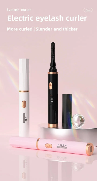 Portable Heated Electric Eyelash Curler USB Rechargeable