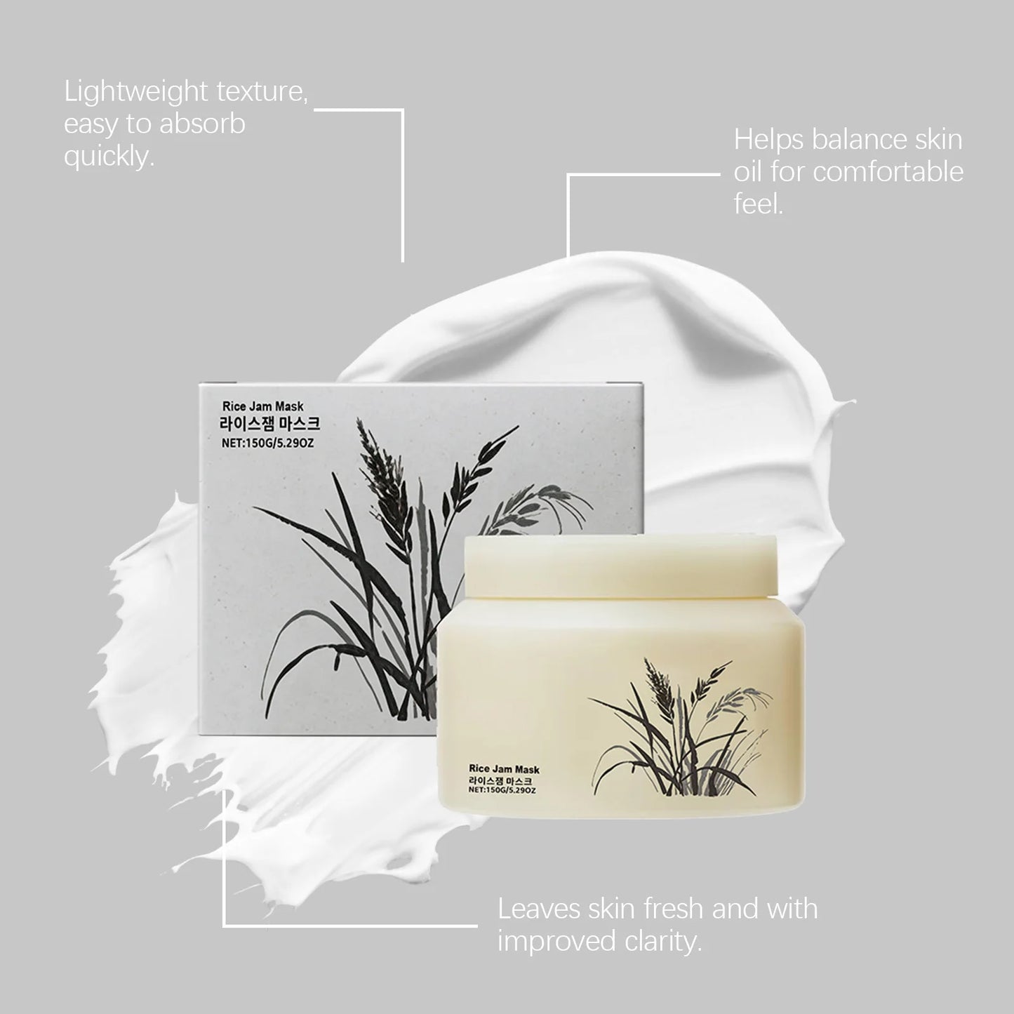 Korean Rice Jam Radiance Mask — Deep Cleanse, Brighten & Firm