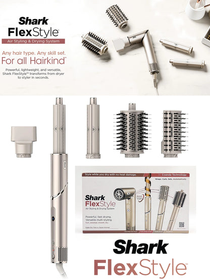 Shark Flexstyle HD430 Negative Ion Hair Dryer 5-in-1 Multi-function Automatic Hair Curler