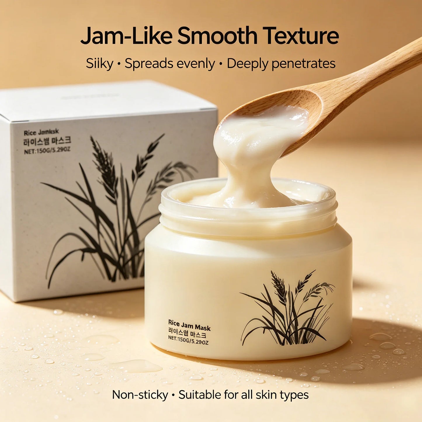 Korean Rice Jam Radiance Mask — Deep Cleanse, Brighten & Firm
