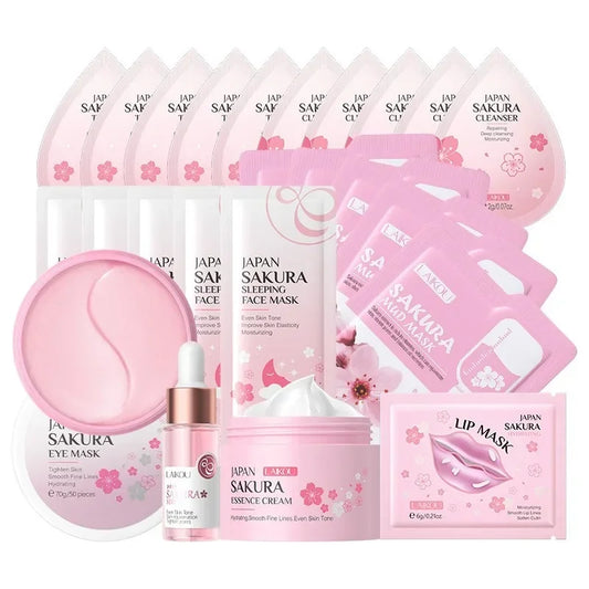 Sakura Full Ritual Collection — 24-Piece Complete Skincare Set