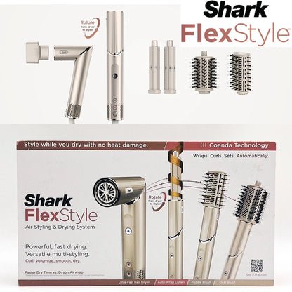 Shark Flexstyle HD430 Negative Ion Hair Dryer 5-in-1 Multi-function Automatic Hair Curler