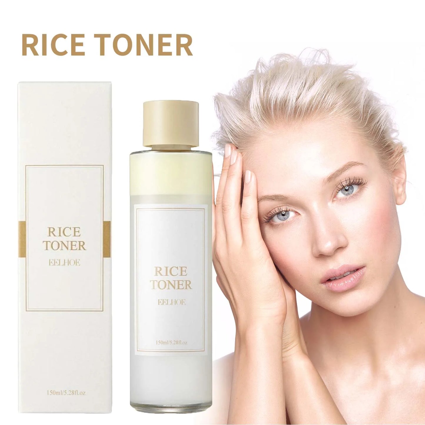 Rice & Niacinamide Brightening Toner — Firm, Soothe & Glow
