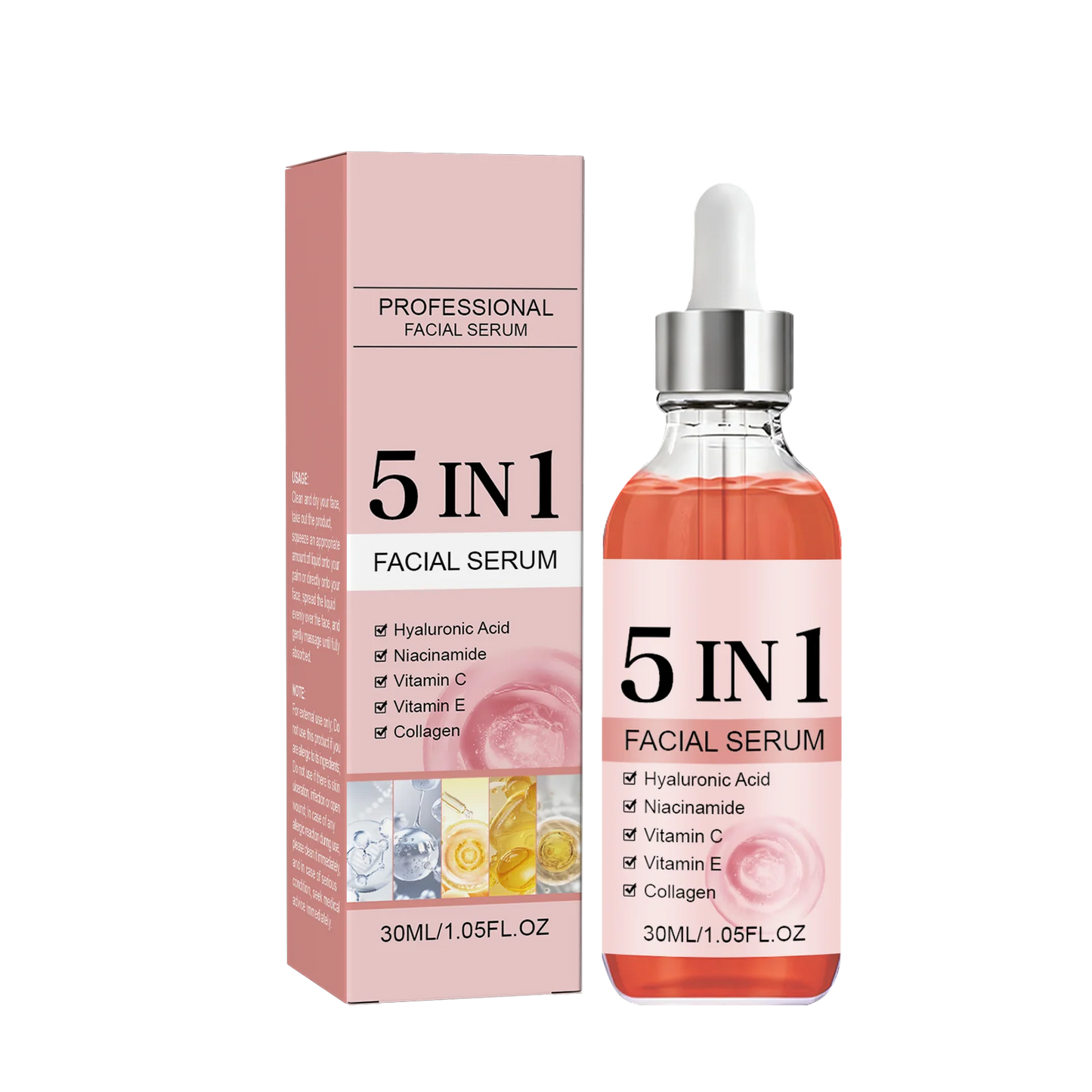 5-in-1 Rice & Vitamin C Brightening Essence — Anti-Aging Dark Spot Corrector