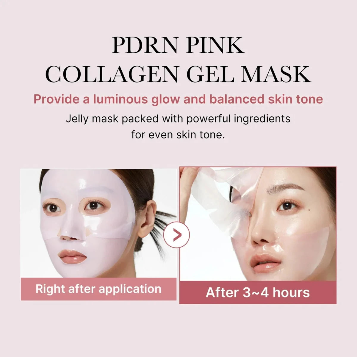 PDRN Salmon Glow Sheet Mask Set — 10 Hydrogel Masks