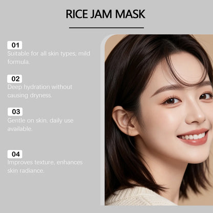 Korean Rice Jam Radiance Mask — Deep Cleanse, Brighten & Firm