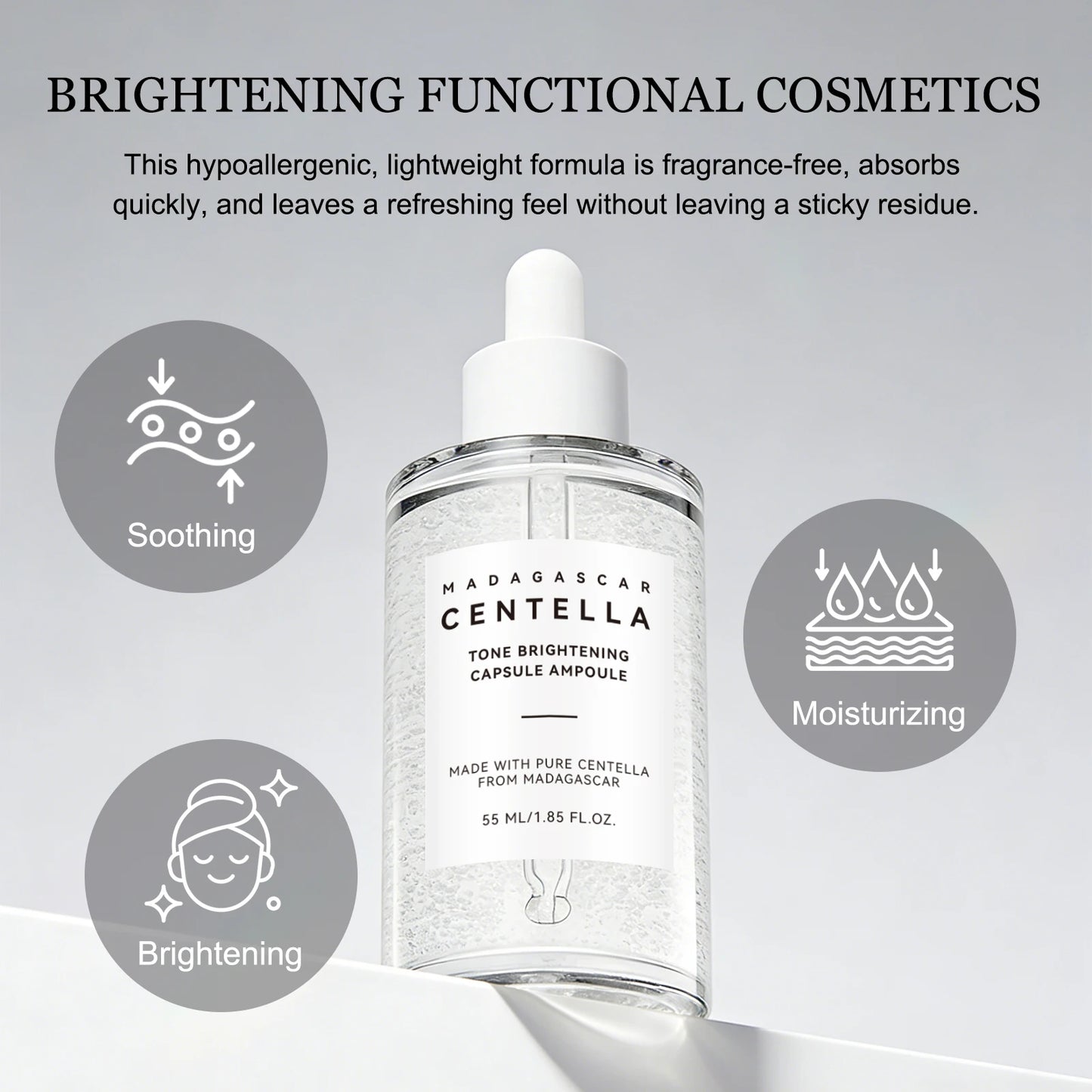 Centella & Niacinamide Radiance Ampoule — Brighten, Soothe & Hydrate