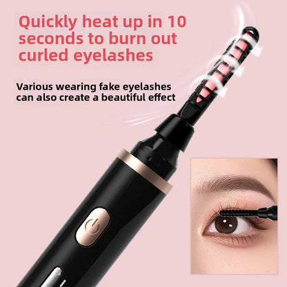 Portable Heated Electric Eyelash Curler USB Rechargeable