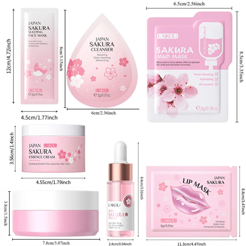 Sakura Full Ritual Collection — 24-Piece Complete Skincare Set