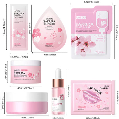Sakura Full Ritual Collection — 24-Piece Complete Skincare Set