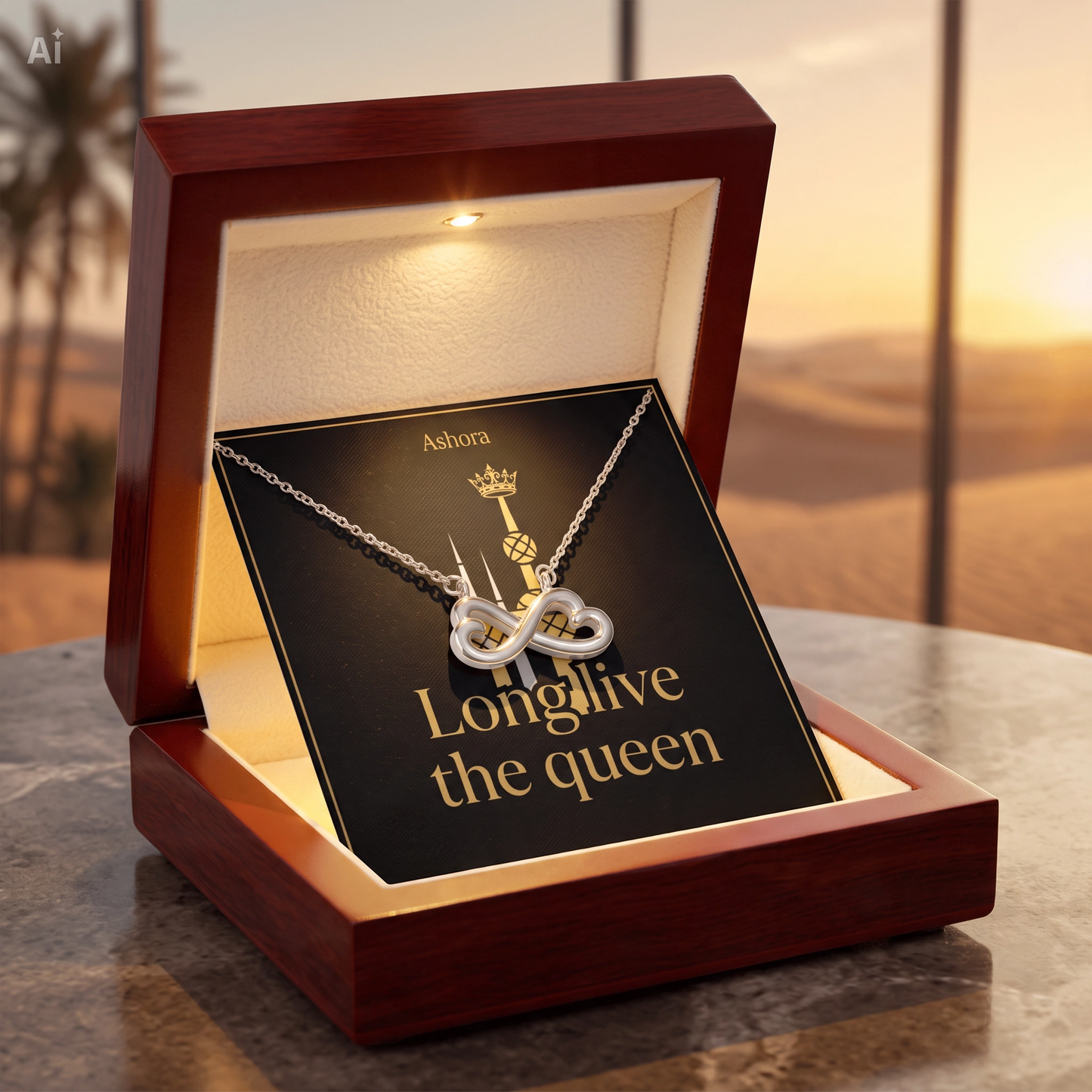 Long live the queen Necklace - Version Kuweït