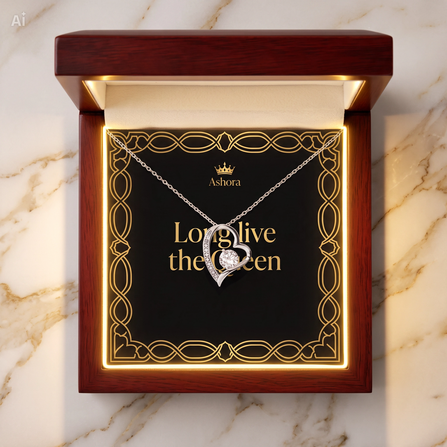 Long live the queen Necklace - Version My heart
